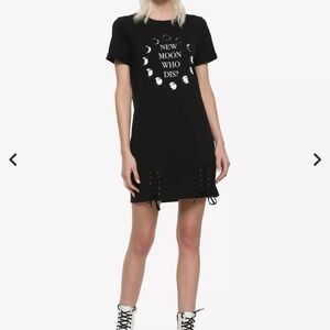 New Moon Who Dis? Lace Up Dress